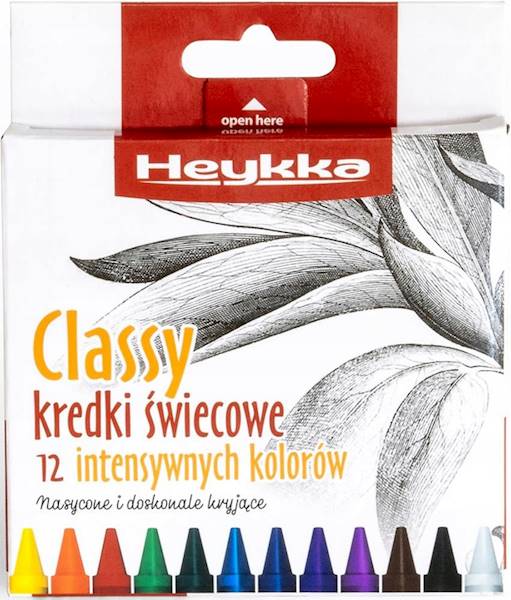 HEYKKA KREDKI ŚWIECOWE CLASSY 12szt.