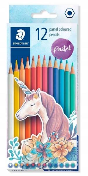 KREDKI SZEŚCIOKĄTNE KOLEKCJA PASTEL STAEDTLER 12ko