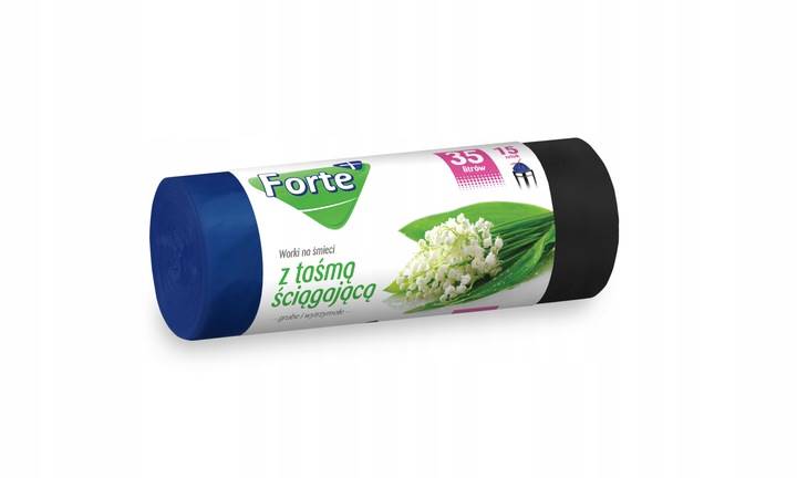 WORKI NA ŚMIECI FORTE+ WNS LDPE 35L (15szt.)