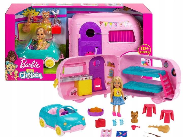 Mattel Barbie Przyczepa Kempingowa Chelsea
