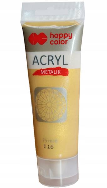 FARB AAKRYLOWA 75 ML DELIKATNE ZŁOTO METALIK 1154