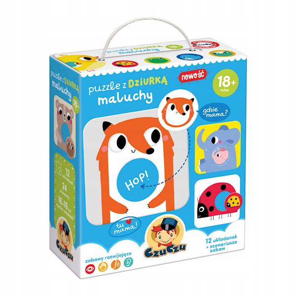 CzuCzu Puzzle z dziurką Maluchy 18m+