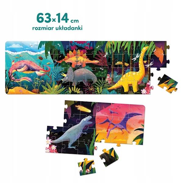 CzuCzu Puzzle panoramiczne - Dinozaury