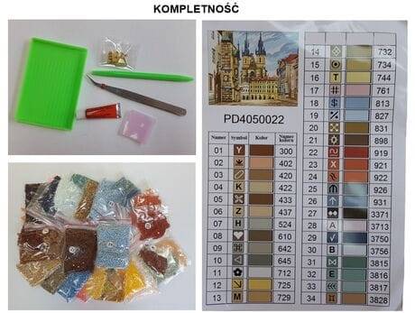 ZESTAW KREAT. DIAMENTOWA MOZAIKA 30X30CM PD3030010
