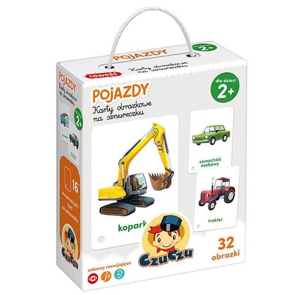 CzuCzu Karty obrazkowe na sznurku - Pojazdy
