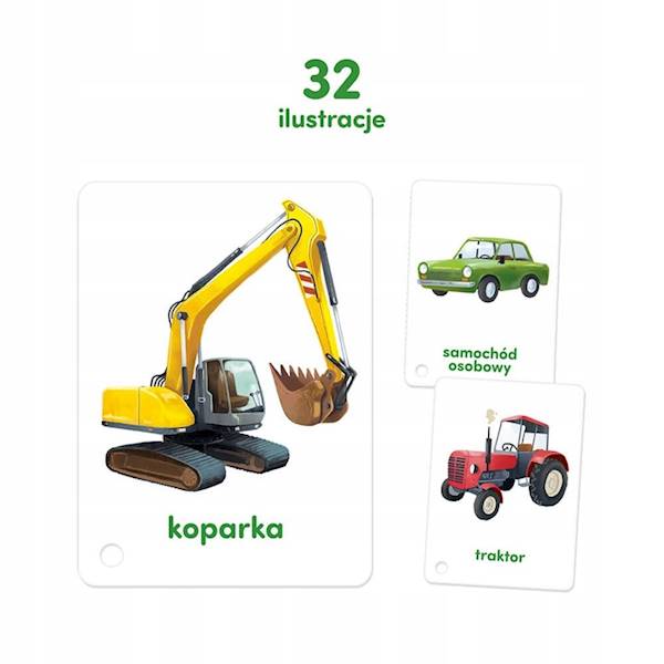 CzuCzu Karty obrazkowe na sznurku - Pojazdy