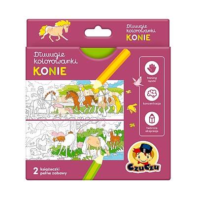 CzuCzu Długie kolorowanki - Konie
