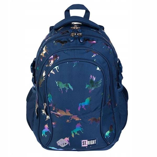 PLECAK 4-KOMOROWY STRIGHT BP-01 HOLO UNICORNS mkmm