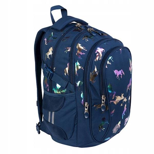 PLECAK 4-KOMOROWY STRIGHT BP-01 HOLO UNICORNS mkmm