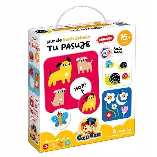 CzuCzu CzuCzu Puzzle kontrastowe - Tu pasuje