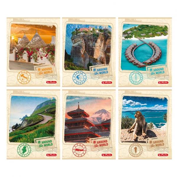 ZESZYT A5/60K KRATA HERLITZ AROUND THE WORLD PROMO