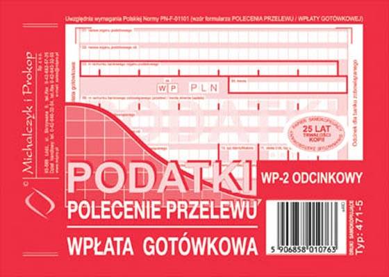 POLECENIE PRZELEWU POD. 2-SKŁ. 471-5