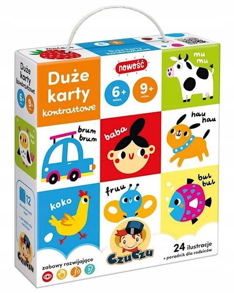 CzuCzu CzuCzu Duze kartykontrastowe dla dzieci
