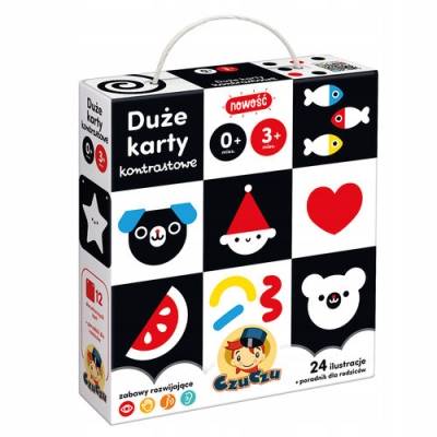 CzuCzu Duze karty kontrastowe dla dzieci