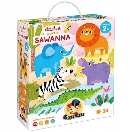 CzuCzu Dzikie puzzleSawanna 24 el.