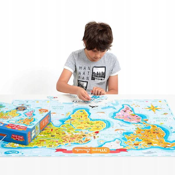 CzuCzu Puzzle Mapa Świata 300 el.