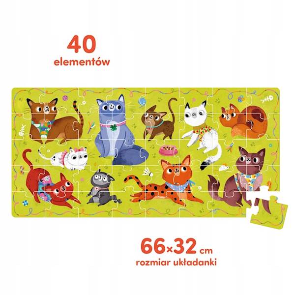 CzuCzu Czuczu Puzzle Miau -Cats 40 el.