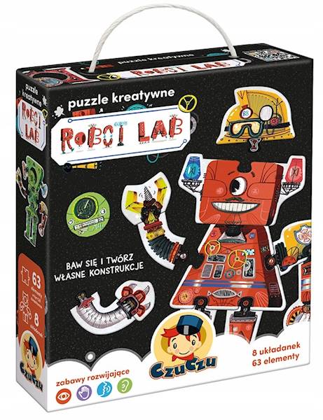 CzuCzu Puzzle kreatywne- Robot Lab 63 el.