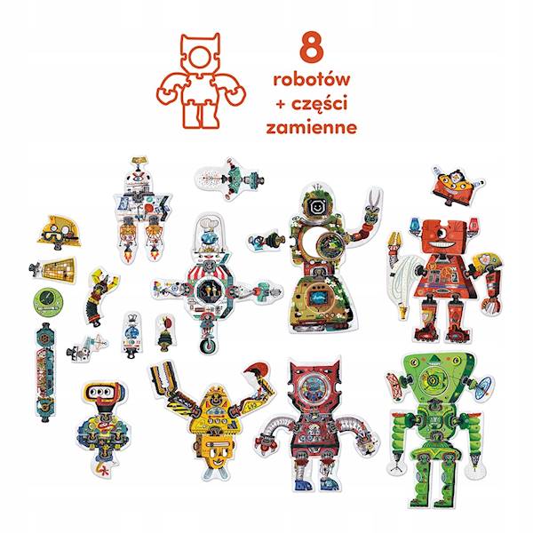 CzuCzu Puzzle kreatywne- Robot Lab 63 el.