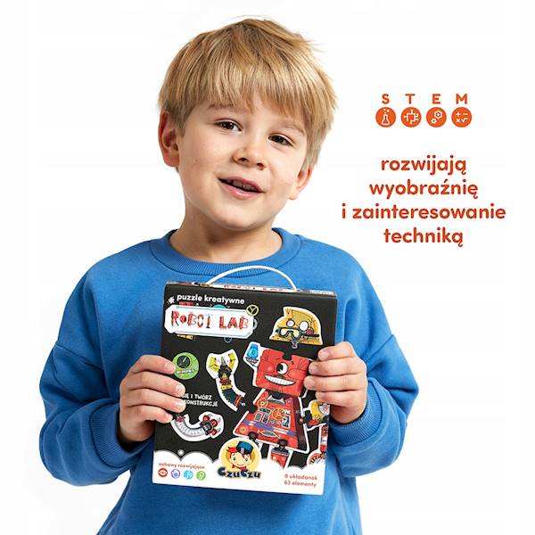 CzuCzu Puzzle kreatywne- Robot Lab 63 el.