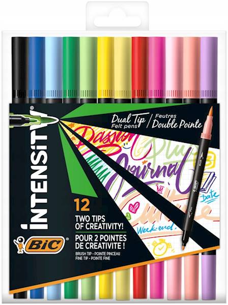 FLAMASTRY BIC BX12 DUAL TIP 1538