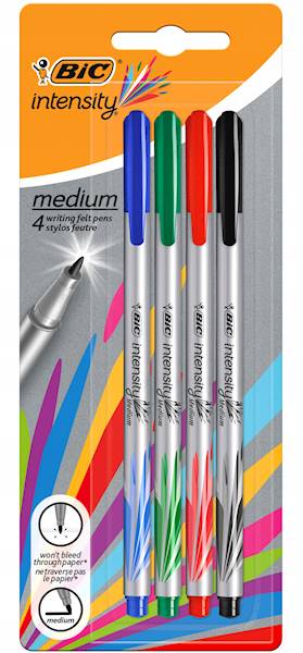 BIC 964824 CIENKOPIS INT MEDIUM MIX BL4