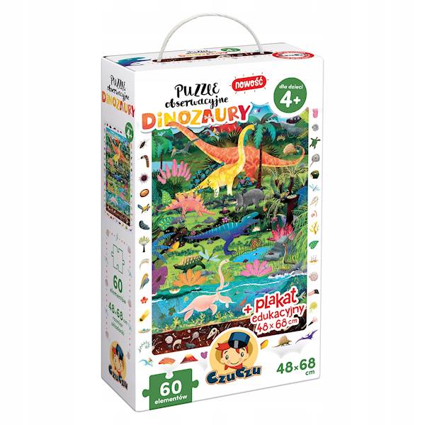 CzuCzu Puzzle obserwacyjne Dinozaury