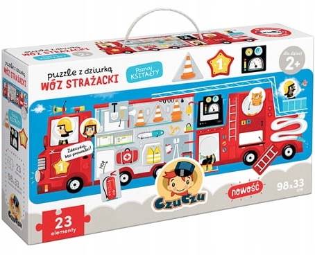 CzuCzu CZUCZU Puzzle z dziurkaWoz strazacki 23 el.