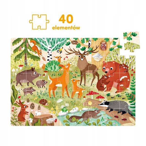 CzuCzu CzuCzu Dzikie puzzle -Las 40 el.
