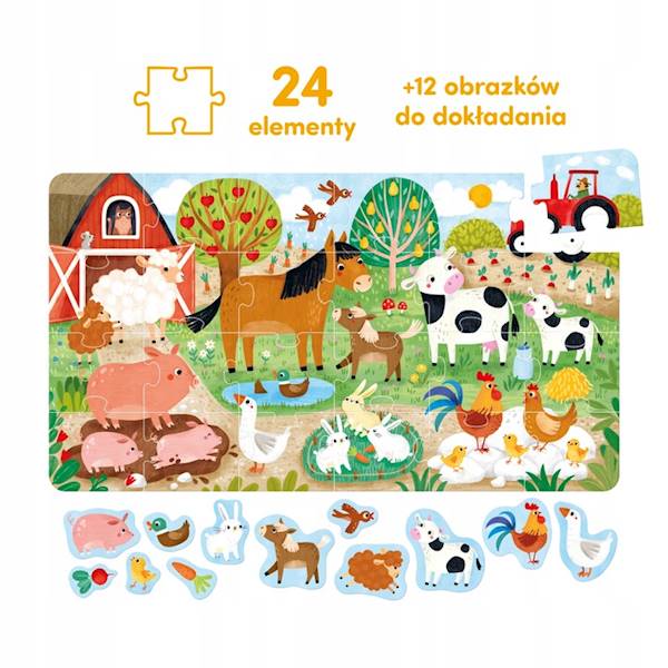 CzuCzu Wesołe puzzle 24el.  wieś