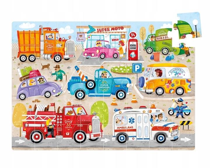 CzuCzu Moto puzzle Auta40 el.