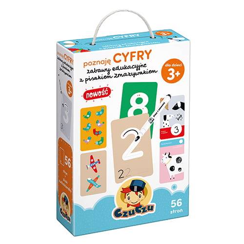 CZUCZU Poznaje cyfry zabawy edu. z pisakiem