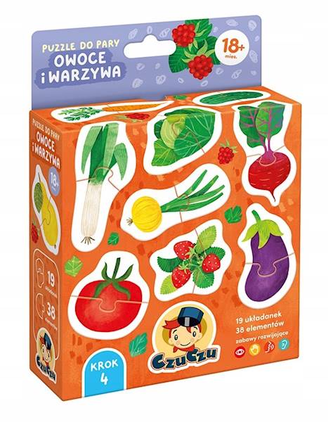 CzuCzu Czuczu Puzzle do pary -Owoce i warzywa