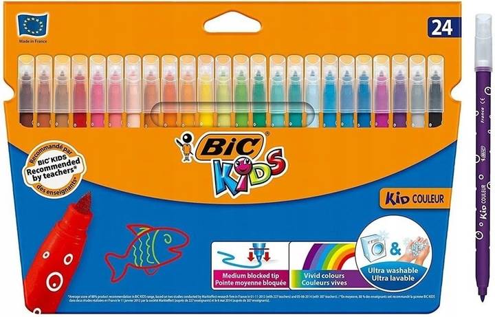 BIC 8418005 FLAMASTRY KID COLEUR PD24