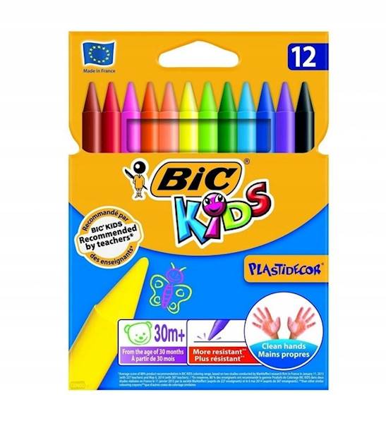 BIC 9457645 KREDKI ŚWIEC PLASTIDECOR PD12 /341/