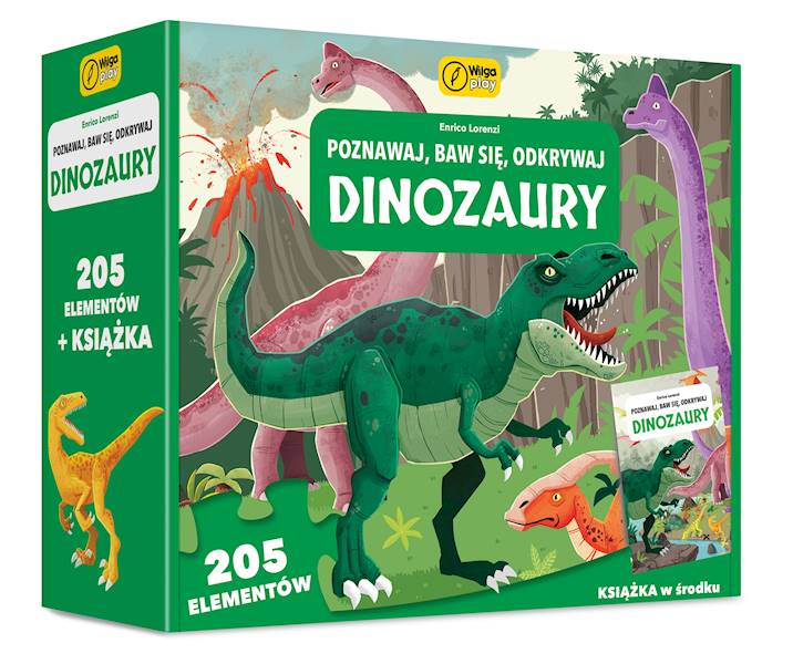 II POZNAWAJ, BAW SIĘ, ODKRYWAJ. DINOZAURY. PUZZLE