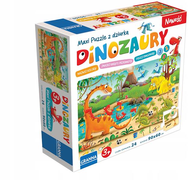 GRN4410 GRA MAXI PUZZLE DINOZAURY (PL)