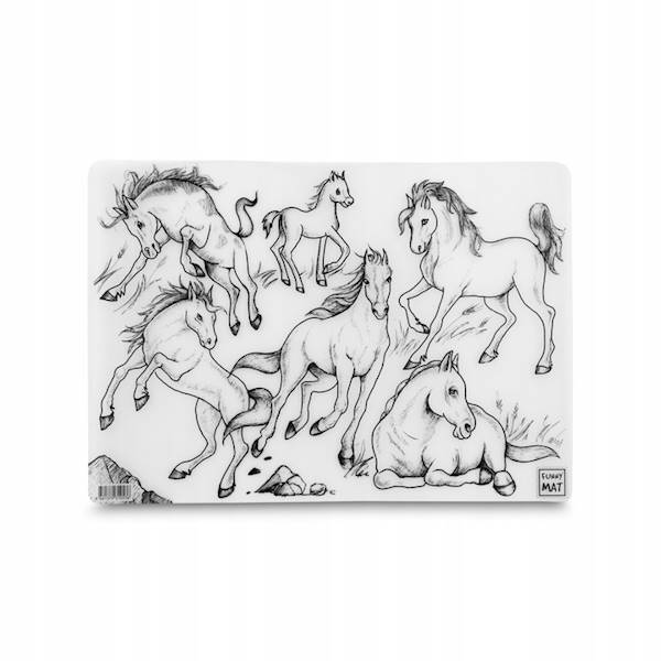 STRIGO FUNNY MAT TRANSPARENT- KONIE 48x33.5 cm