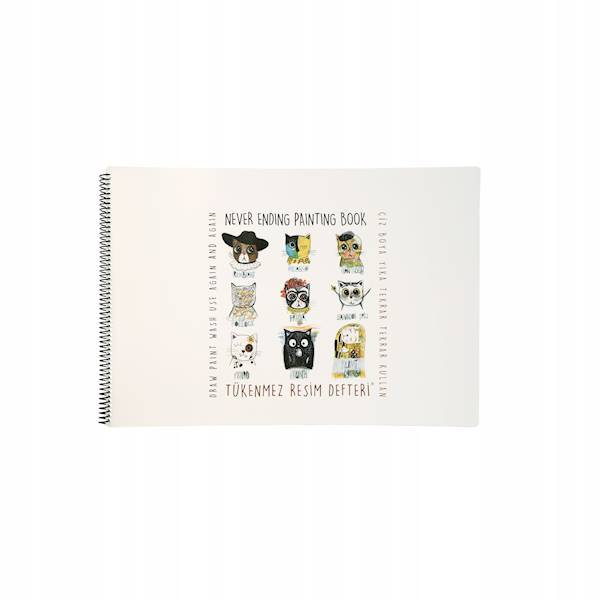 STRIGO BLOK POZIOMY FUNNY MAT - MALARZE KOTY 25x35