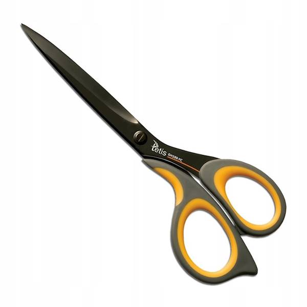 NOŻYCZKI TETIS BIUROWE 210MM ŻÓŁTE GN280-YC
