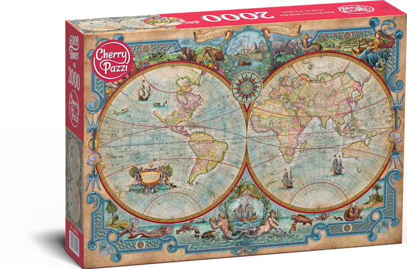 Puzzle 2000 CherryPazzi Great Discoveries World Ma