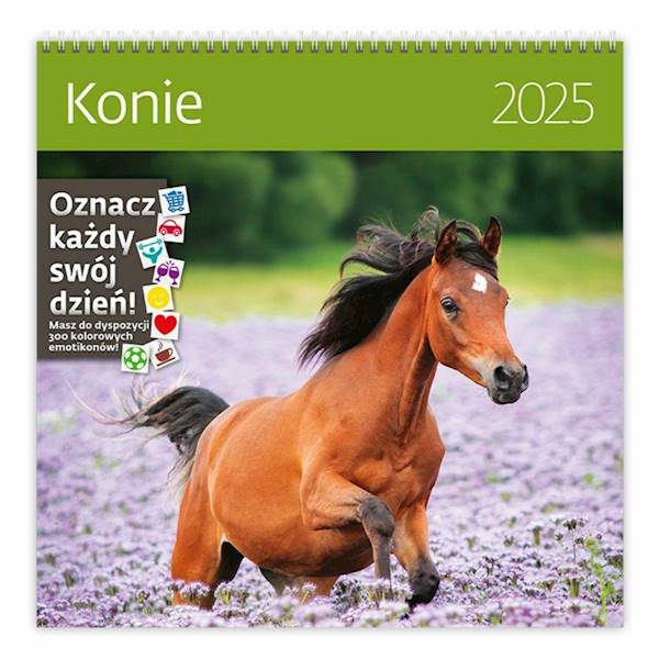 KALENDARZ 2025 30X30 KONIE 0176