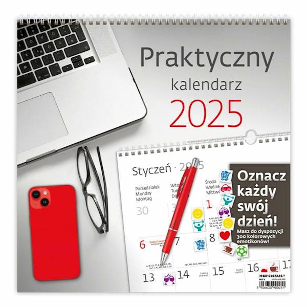 KALENDARZ 2025 30X30 PRAKTYCZNY 0251