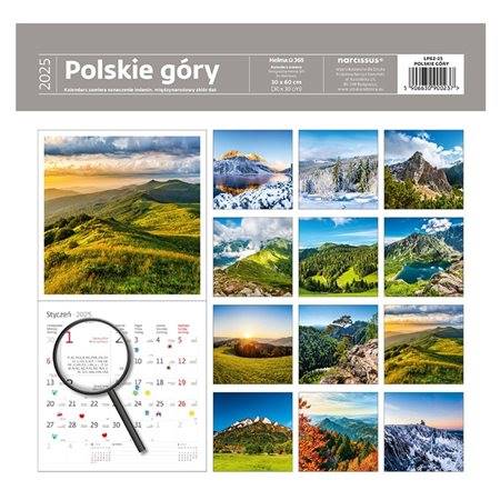 KALENDARZ 2025 30X30 POLSKIE GÓRY 0237