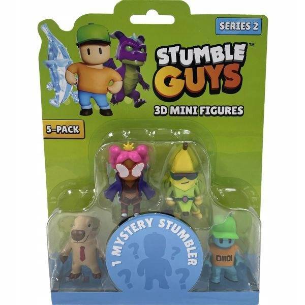 Zestaw z pięcioma figurkami Stumble Guys, Panini