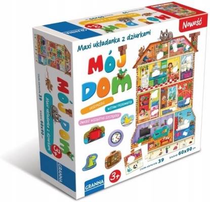 GRA UKŁADANKA MAXI MÓJ DOM
