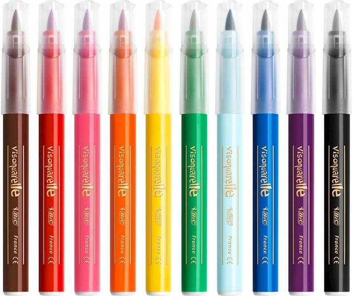 FLAMASTRY VISAQUARELLE 10KOL BIC KIDS 1553