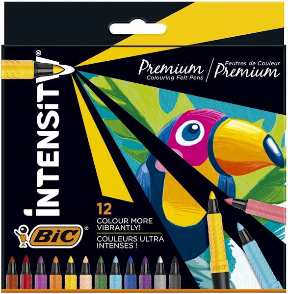 Flamastry 12-kol. Intensity, BiC