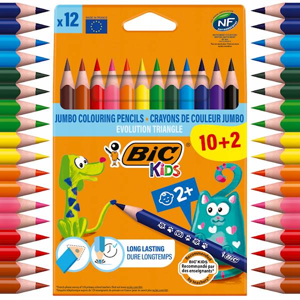 Kredki 12-kol. Evolution Triangle, BiC