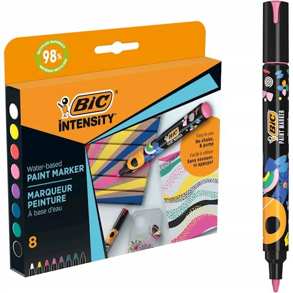Markery akrylowe Intensity Classic 8-kol., BiC